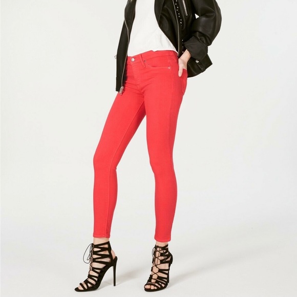 Hudson Nico Jeans in Red - Picture 2 of 10